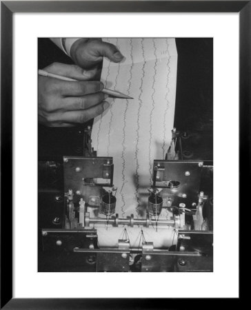 Recording Information On Epilepsy Patient by Mark Kauffman Pricing Limited Edition Print image