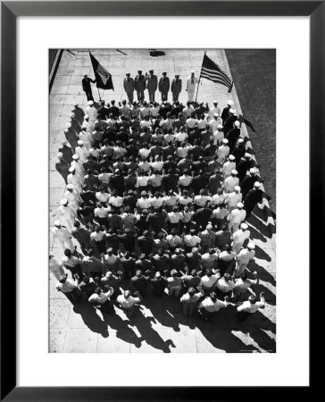 Navy Recruits Being Sworn In At Induction by Alfred Eisenstaedt Pricing Limited Edition Print image