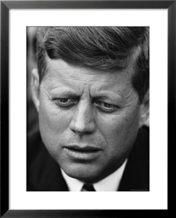 Senator John F. Kennedy During Press Conference At Gracie Mansion by Howard Sochurek Pricing Limited Edition Print image