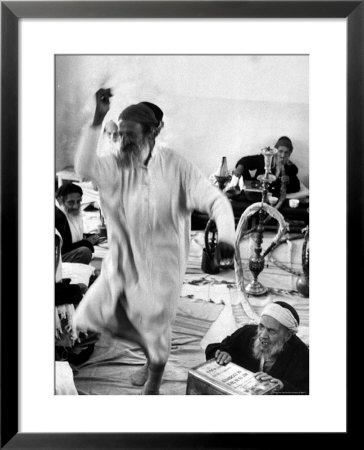 Yemenite Israelis In Home For Aged Dancing To Celebrate Lag B'omer Day by Paul Schutzer Pricing Limited Edition Print image