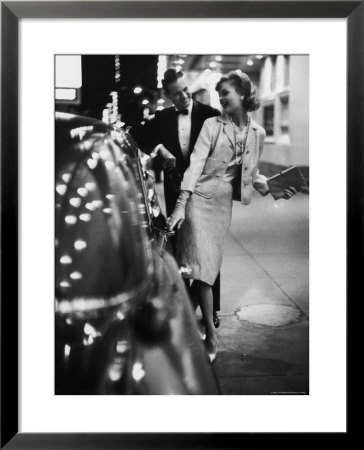 Woman Wearing Daridow Copy Of Chanel Evening Suit by Gordon Parks Pricing Limited Edition Print image
