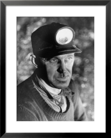 Close Up Of Young Mining Foreman Of English Descent In Tunnel Of The Powderly Anthracite Coal Mine by Margaret Bourke-White Pricing Limited Edition Print image