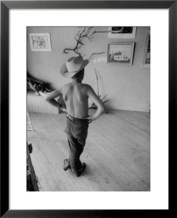 Boy Viewing Local Art Exhibit by Grey Villet Pricing Limited Edition Print image