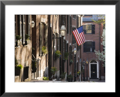 Spring, Acorn Street, Beacon Hill, Boston, Massachusetts, Usa by Walter Bibikow Pricing Limited Edition Print image