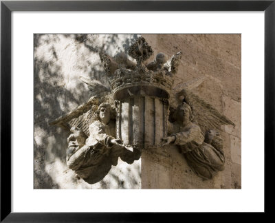 Sculpture, Corner Of La Lonja De La Seda, Gothic Hall, Valencia, Costa Del Azahar, Spain by Martin Child Pricing Limited Edition Print image