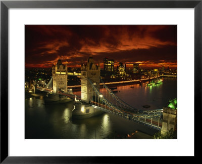 Aerial View Over Tower Bridge, London, England, United Kingdom, Europe by Dominic Harcourt-Webster Pricing Limited Edition Print image