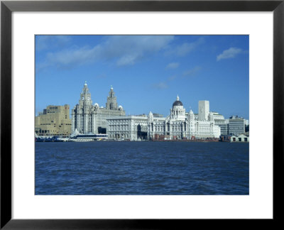 Liverpool Skyline Across The Mersey River, England, United Kingdom, Europe by Nicholson Christopher Pricing Limited Edition Print image