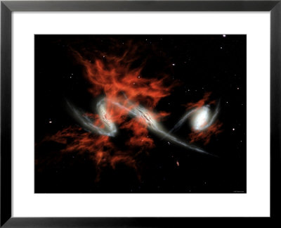 This Artist's Concept Illustrates One Possible Answer To The Puzzle Of The Giant Galactic Blobs by Stocktrek Images Pricing Limited Edition Print image