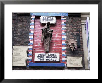 Mother Liverpool Cradling Beatles, Mathew Street, Liverpool, Merseyside, England by Brigitte Bott Pricing Limited Edition Print image