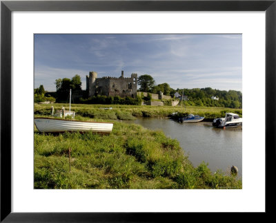 The Castle And Estuary At Laugharne, Carmarthenshire, Wales, United Kingdom by Rob Cousins Pricing Limited Edition Print image