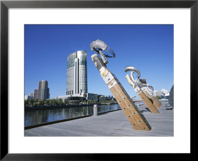 Sculpture Work By Yarra River, Crown Casino, Melbourne, Victoria, Australia by Ken Gillham Pricing Limited Edition Print image