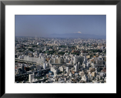 City Skyline With Mount Fuji Beyond, Tokyo, Japan by Gavin Hellier Pricing Limited Edition Print image