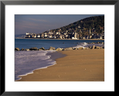 View From Pointe De Cabourg Of Houlgate, Cote Fleurie, Basse Normandie, France by David Hughes Pricing Limited Edition Print image