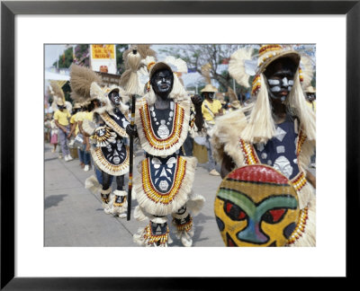 People In Costume And Facial Paint, Ati Atihan Festival, Kalibo, Philippines, Southeast Asia by Adina Tovy Pricing Limited Edition Print image