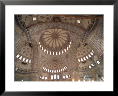 Interior Of The Blue Mosque (Sultan Ahmet Mosque), Istanbul, Turkey by R H Productions Pricing Limited Edition Print image