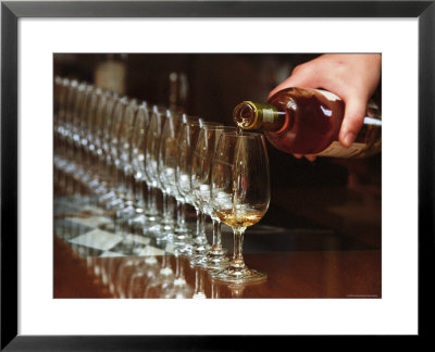Row Of Wine Tasting Glasses, Chateau La Tour Blanche, Sauternes by Per Karlsson Pricing Limited Edition Print image