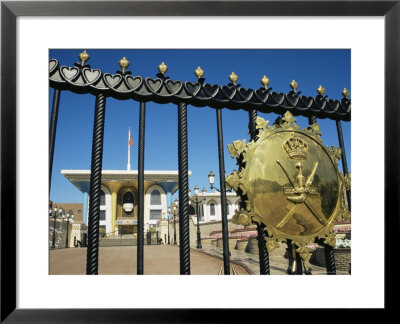 Entrance Gate With Shield, Sultan's Palace, Walled City Of Muscat, Muscat, Oman, Middle East by Ken Gillham Pricing Limited Edition Print image