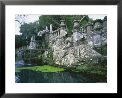 Fountains In The Gardens Of The Villa Lante, Bagnaia, Lazio, Italy, Europe by Michael Newton Pricing Limited Edition Print image