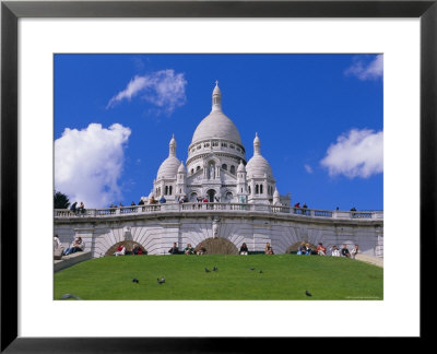 Basilica Of Sacre Coeur, Montmartre, Paris, France, Europe by Gavin Hellier Pricing Limited Edition Print image