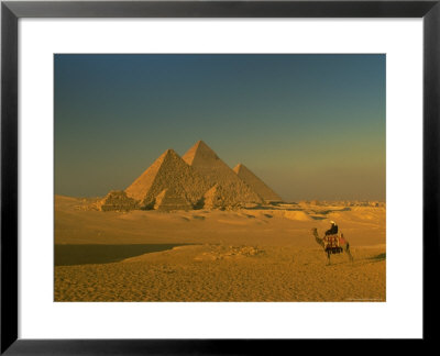 The Pyramids At Giza, Unesco World Heritage Site, Cairo, Egypt, North Africa, Africa by Gavin Hellier Pricing Limited Edition Print image
