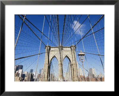 Brooklyn Bridge, New York City, New York, United States Of America, North America by Amanda Hall Pricing Limited Edition Print image