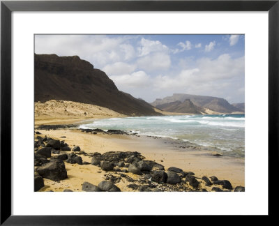 Deserted Beach At Praia Grande, Sao Vicente, Cape Verde Islands, Atlantic Ocean, Africa by Robert Harding Pricing Limited Edition Print image