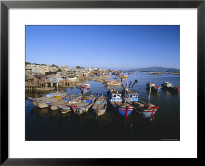 Colourful Fishing Boats In Mouth Of The Cai River, Nha Trang, Vietnam, Indochina, Southeast Asia by Robert Francis Pricing Limited Edition Print image