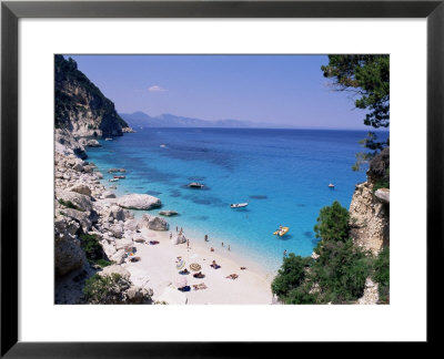 Bay And Beach, Cala Goloritze, Cala Gonone, Island Of Sardinia, Italy by Bruno Morandi Pricing Limited Edition Print image