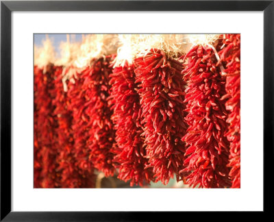 Chili Pepper Ristras, Santa Fe, New Mexico by Walter Bibikow Pricing Limited Edition Print image
