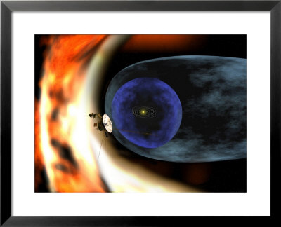 Voyager 2 Spacecraft Studies The Outer Limits Of The Heliosphere by Stocktrek Images Pricing Limited Edition Print image