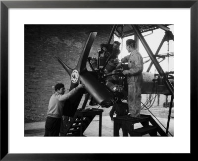 Three Workers Of The Innocenti Automobile Factory by A. Villani Pricing Limited Edition Print image