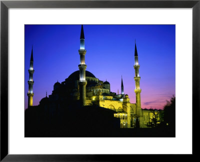 The Blue Mosque Of Sultan Ahmed I (Built Between 1609 And 1616) At Night, Istanbul, Turkey by Wes Walker Pricing Limited Edition Print image