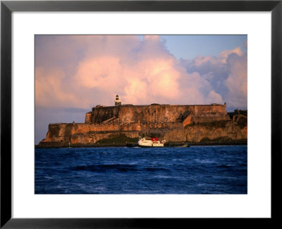 Tugboat Passing Fort El Morro, San Juan, Puerto Rico by John Neubauer Pricing Limited Edition Print image