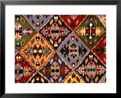 Romanian Loom-Woven Carpet Detail, Suceava, Romania, by Diana Mayfield Pricing Limited Edition Print image