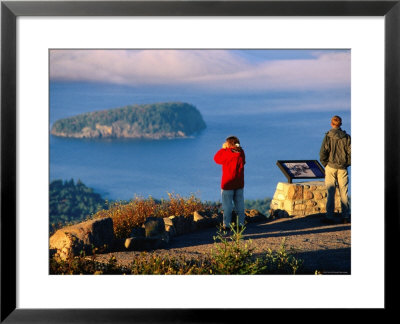 Cadillac Mountain, Visitors On Summit, Evening, Acadia National Park, Maine by John Elk Iii Pricing Limited Edition Print image