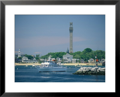 Cityscape View Of Pilgrim Monument And Provincetown From The Water by Michael Melford Pricing Limited Edition Print image