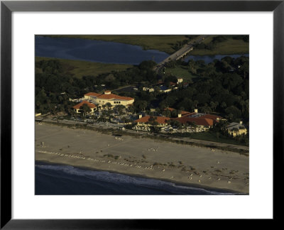 Aerial View Of A Resort On Georgia's Sea Island Beach by Michael Melford Pricing Limited Edition Print image