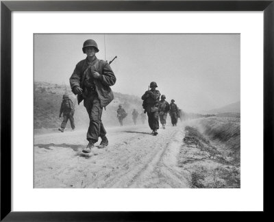 Kicking Up Dust, A Withdrawing Unit Heads South by Joe Scherschel Pricing Limited Edition Print image