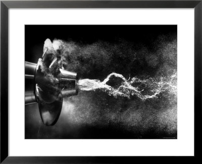Propeller Turbulence Photographed In Stroboscopic Light As Water Passes The Torpedo by Al Fenn Pricing Limited Edition Print image