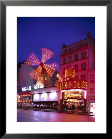 Moulin Rouge, Night View, Paris, France by Steve Vidler Pricing Limited Edition Print image