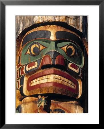 Totem Poles, British Columbia, Canada by Walter Bibikow Pricing Limited Edition Print image