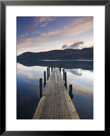 Brandelhow Bay Jetty, Derwentwater, Keswick, Lake District, Cumbria, England by Gavin Hellier Pricing Limited Edition Print image