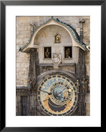 Town Hall Clock, Astronomical Clock, Old Town Square, Old Town, Prague, Czech Republic, Europe by Martin Child Pricing Limited Edition Print image