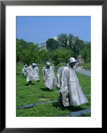Statues Of Soldiers At The Korean War Memorial In Washington D.C., Usa by Hodson Jonathan Pricing Limited Edition Print image