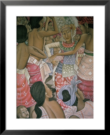 Painting In The Puri Lusikan Museum, Ubud, Island Of Bali, Indonesia, Southeast Asia by Bruno Barbier Pricing Limited Edition Print image