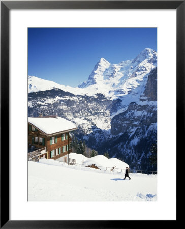 View Towards The Eiger, Murren, Swiss Alps, Switzerland by G Richardson Pricing Limited Edition Print image