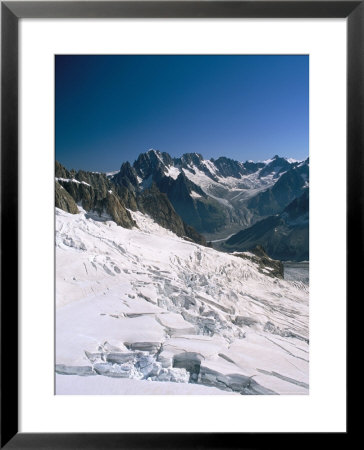 View Across The Vallee Blanche, Aiguille Du Midi, Chamonix, Haute-Savoie, Rhone-Alpes, France by Ruth Tomlinson Pricing Limited Edition Print image