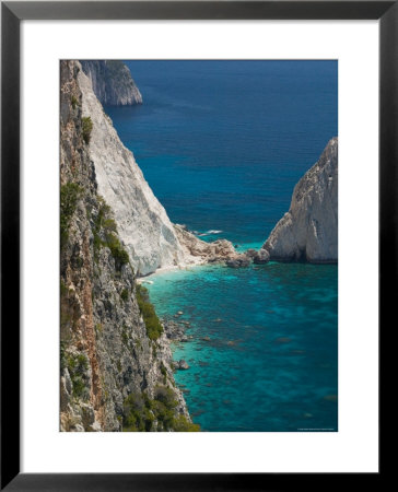 Cliffs At Cape Keri, Zakynthos, Ionian Islands, Greece by Walter Bibikow Pricing Limited Edition Print image