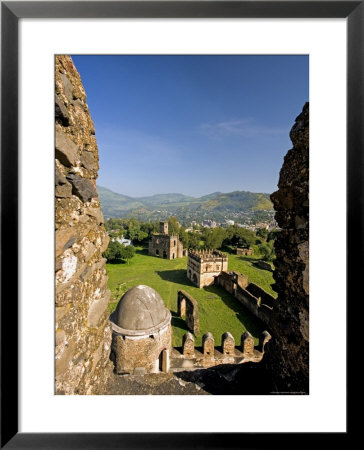 View Over Gonder And The Royal Enclosure From The Top Of Fasiladas' Palace, Ethiopia by Gavin Hellier Pricing Limited Edition Print image