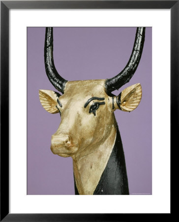 Gilded And Stuccoed Wooden Head Of The Sacred Cow, Thebes, Egypt by Robert Harding Pricing Limited Edition Print image